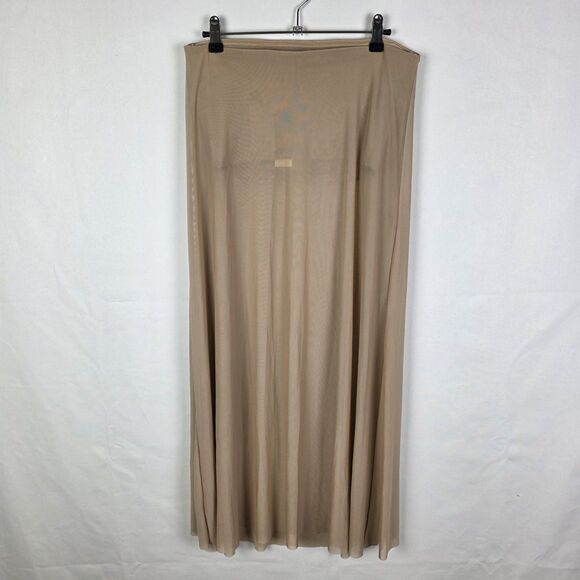 NWT Anthropologie DOLAN SHEER MESH TUBE TOP XS Taupe Neutral Lagenlook Nude - Picture 3 of 8